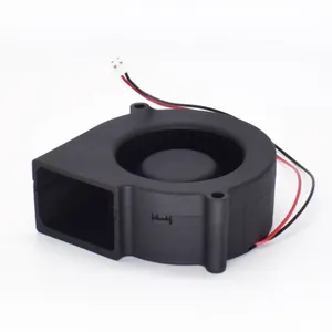 7530 DC 12V พัดลมบอลคู่เป่าพัดลมระบายความร้อนเรเดียลแขนไฮดรอลิกพัดลมคูลเลอร์หม้อน้ํา - Product Image 2