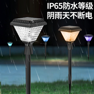 Solar Garden <b>Light</b> <b>LED</b> Wall Mount Outdoor Waterproof IP65 2700K Warm White <b>Small</b> Size Plastic Body - Product Image 3