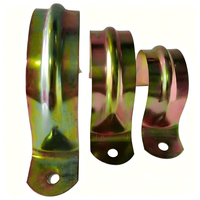 Collier de serrage en acier zingué métrique épaissi pour double tuyau, type selle, attache en U, pour tuyau d'eau, robuste, OEM