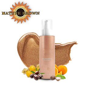 Aceite de bronceado corporal dorado de etiqueta privada con ingredientes veganos Sun Tan Shimmer Mousse Cream - Product Image 1