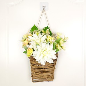 Cesta de flores para decoração de casa, novidade de produtos para portas e corredores, cestas de flores pequenas de margaridas brancas, simulação de primavera 2024, novidade - Product Image 1