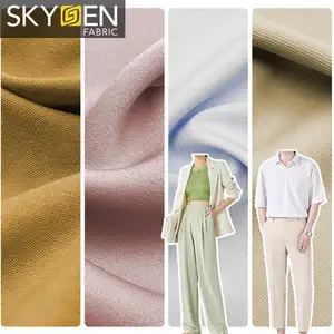 Tissu polyester abaya stretch jacquard satin taffetas sergé tissé robe vêtements élasthanne rouleau 100% spandex polyester tissu