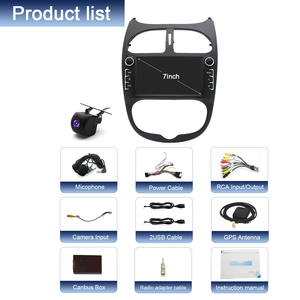 <span class=keywords><strong>Autoradio</strong></span> pour <span class=keywords><strong>Peugeot</strong></span> <span class=keywords><strong>206</strong></span> 2000-2008 Carplay Android13 Radio GPS de voiture Stéréo RDS 6+64 Go Android Auto Carplay WiFi <span class=keywords><strong>Autoradio</strong></span> 7 pouces - Product Image 6