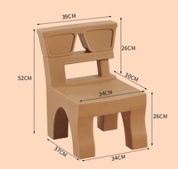 Chaise en plastique pliable moderne pour salle à manger, école, maternelle, fête d'enfants, couleur vive, vente en gros