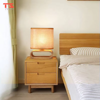 Lampe de Table LED en Bois au Design Nordique Moderne, Idéale pour Salon, Chambre, Bureau, Homestay – Nouveauté Promotionnelle