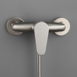 Hemans Bathtub Shower Faucet 304 Stainless Steel Single Handle Ceramic Valve Core <b>Hot</b> <b>Cold</b> Water Mixing - Product Image 2