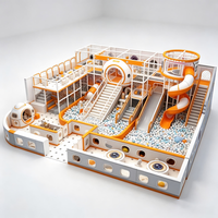 Aire de jeux intérieure commerciale personnalisée de 120 m² pour enfants, colorée, équipement de jeu souple pour enfants, capacité de 500 kg pour centre commercial