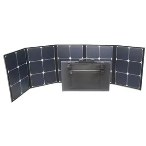 Glory Solar High Efficiency Fabric Coating 5V and 18 Volt 100 watt Folding Solar Panel For Camping Caravan