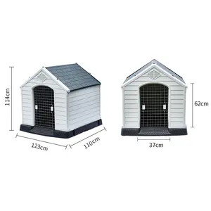 H005 itibar açık köpek yatılı kulübesi güzel köpek cadge kulübesi için uygun dört mevsim köpek kulübesi çatı penceresi