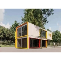 Maison préfabriquée pliable de luxe 2022 avec 3 chambres, en acier et panneaux sandwich, petite maison moderne
