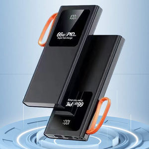 Chargeur de téléphone portable portable pour le camping, charge rapide, 10000 mAh, USB, batterie externe 20000 mAh avec lampe torche - Product Image 3