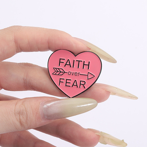Spille con spilla con la fede per la paura della bibbia con spilla in smalto verso di gesus in metallo religioso con spilla distintivo per gioielli regalo - Product Image 5