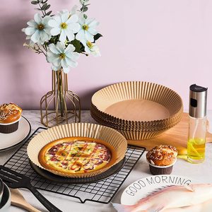 Air Fryer Silicone Paper Bowls 6 Inch Round Disposable Baking Liners for Cooking - Product Image 3