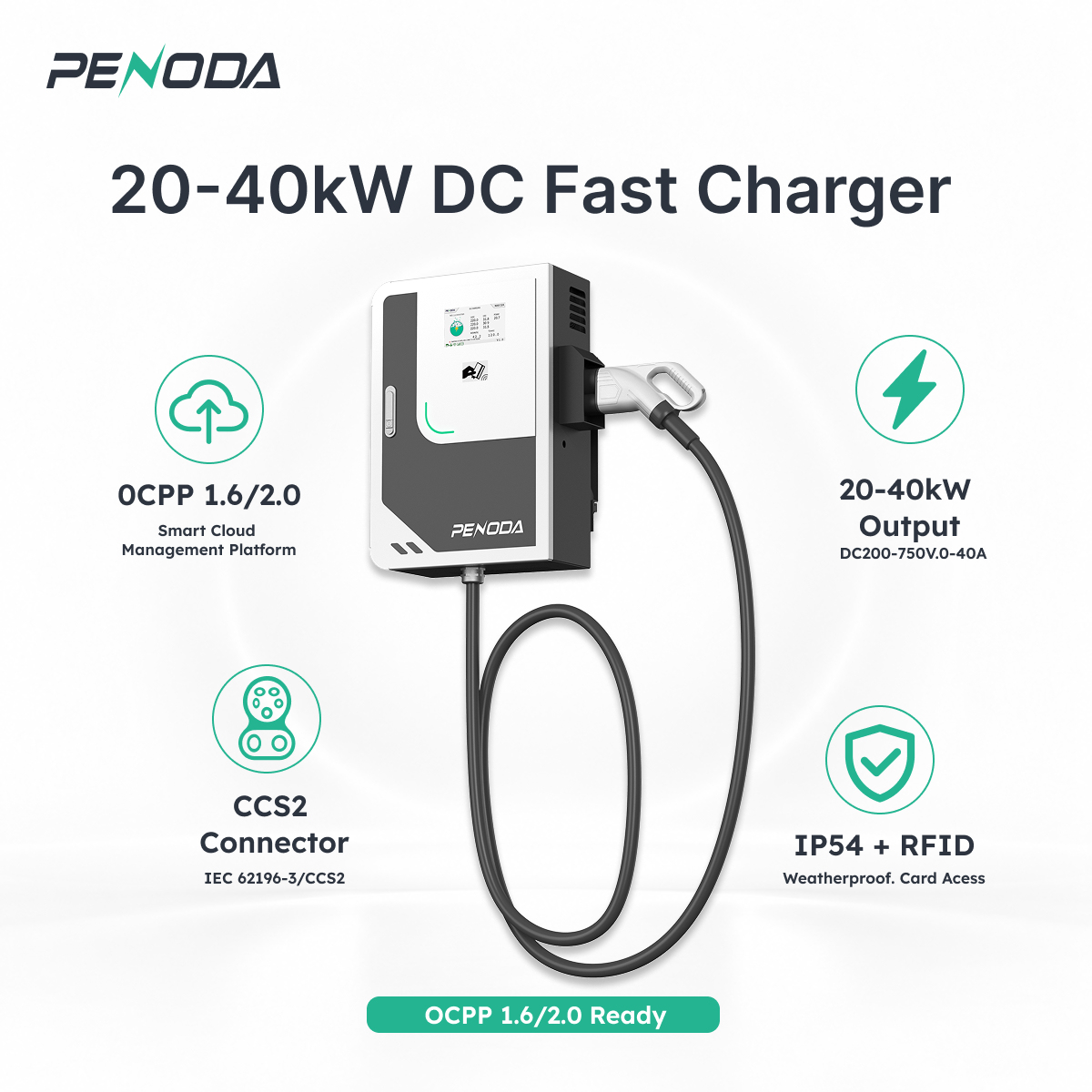 30kw Dc Ev Charger Electric Vehicle Charging Station Electric Car Charger Fast Charge Solar Powered Ev Charging Station · image 5