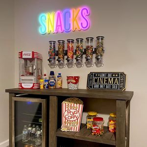 Enseigne néon « Snacks » en acrylique, décoration murale pour boutiques et cafés, lumière néon colorée à intensité variable, alimentée par USB - Product Image 3