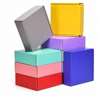 Boîte d'expédition laminée personnalisée, boîte en papier pliable écologique et biodégradable pour l'expédition et l'envoi de colis e-commerce