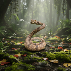 Statua di serpente a sonagli cinese fatta a mano che simula il modello di rettile di pitone selvatico per la decorazione della casa o il regalo di natale - Product Image 1