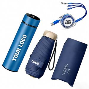 Nouveau Parapluie de Poche Mini Pliant Plat 5 sections 2026 avec Revêtement Noir, Parapluie Portable pour Femme, Protection UV, Parapluie Capsule Personnalisable - Product Image 1