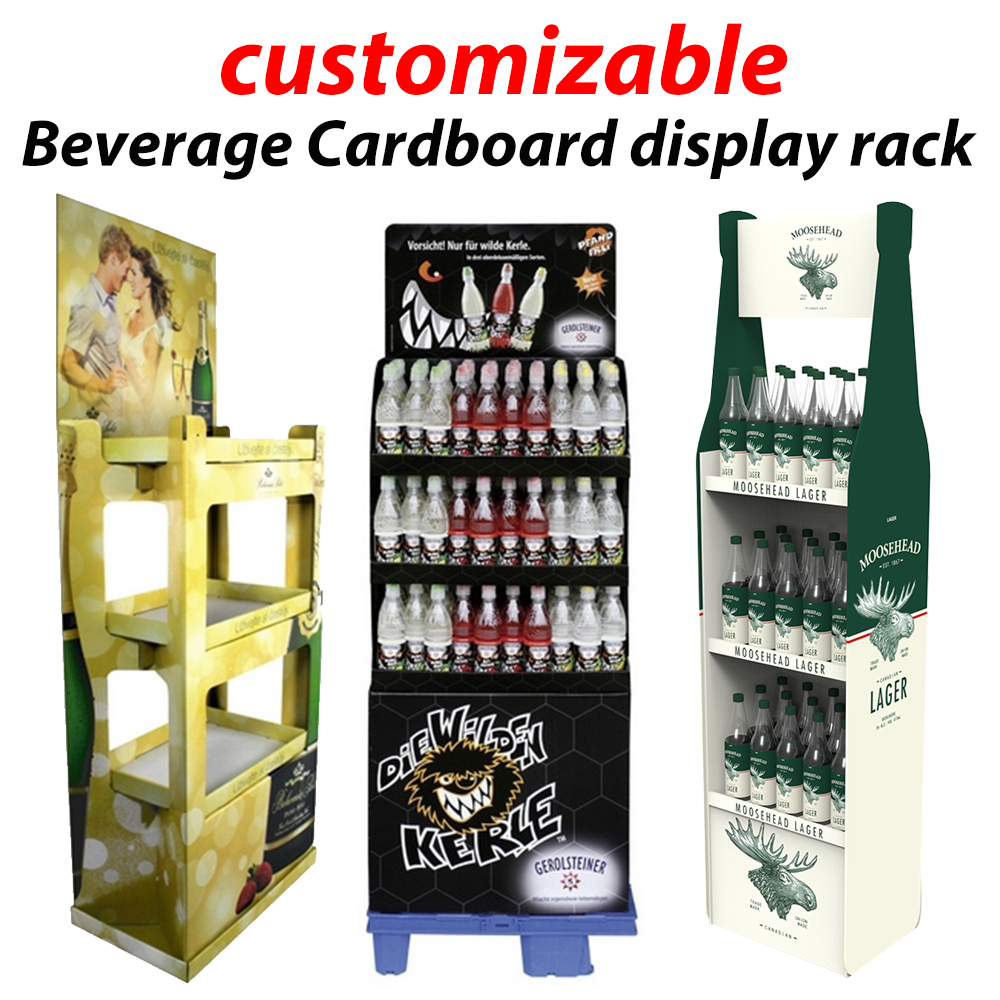 Apache Modern White for Floor Standing Cardboard Display Shelf with Custom Logo for Retail Stores — view 6