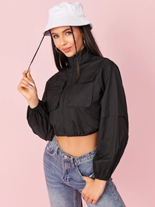 High Quality <strong>Lightweight</strong> <strong>Ladies</strong> Windbreaker Clothing Sports <strong>Jacket</strong> Custom Cropped Womens <strong>Jacket</strong> - Product Image 6
