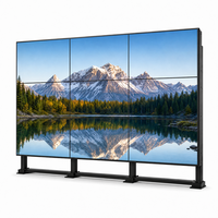 Mur vidéo LCD 65 pouces à cadre de 3,5 mm avec système de raccordement matriciel et contrôleur pour écran géant d'exposition commerciale