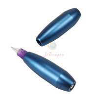 Machine à tatouer professionnelle bleue de 4mm, basse tension 12V, connecteur RCA, compatible avec la ligne de vitesse et les aiguilles universelles