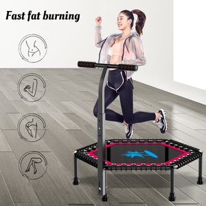 Gymnaste <span class=keywords><strong>Saut</strong></span> à l'élastique simple Fitness Mini Trampoline Rebondeur Intérieur Adultes Sécurité Rond <span class=keywords><strong>Saut</strong></span> Lit Fitness Trampoline - Product Image 6