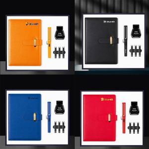 Luxury Business Cahiers 200 Pages Office Notebook with Pen and Refillable Ink <b>A5</b> Notebook Gift Set Custom Logo Corporate Gift - Product Image 4