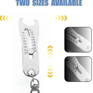 Newest Precise Thread Size Keychain Quick <b>Gauge</b> for Nut/inch,Screw Size Quick Manual <b>Measurement</b> <b>Tool</b> - Product Image 5