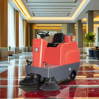 C125 électrique Ride-On Floor Sweeper City Streets High Trafficability Noyau de moteur de batterie de nettoyage à bas prix inclus