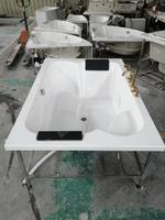 Baignoires Jacuzzi pour 2 Personnes FACING-TO-FACING, Hydromassage Intégré de Haute Qualité, Baignoires à Bulles pour Couples, Baignoires de Trempage WASOM