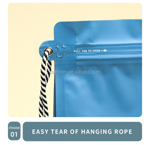 식품 재밀봉 가능 제조업체 직판 포장 플라스틱 백 걸이끈 차 커피 원두 플랫 바닥 백 밸브 지퍼 포함 - Product Image 2