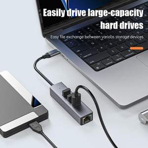 Hub USB 3.0 SYONG con Adaptador Gigabit Ethernet de 1000 Mbps, 3 Puertos USB, Compatible con <span class=keywords><strong>MacBook</strong></span>, Surface <span class=keywords><strong>Pro</strong></span>, Linux, Chromebook - Product Image 5