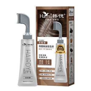 Tinta per <span class=keywords><strong>Capelli</strong></span> Semipermanente Senza Ammoniaca, Lozione Colorante Naturale a Base di Erbe, Copertura Totale dei <span class=keywords><strong>Capelli</strong></span> Grigi, Tinta Professionale per Salone - Product Image 1