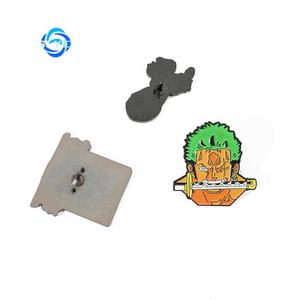 Badge en métal de personnage Luffy Solon, broche de la série <span class=keywords><strong>One</strong></span> Piece, décoration à cent combinaisons, thème anime sanglant - Product Image 2