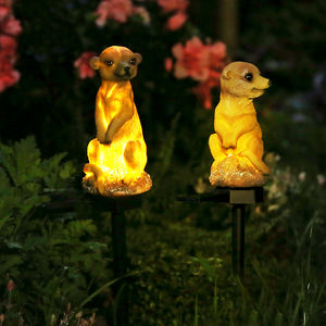 Vendita calda carino a forma di mangusta LED giardino solare luce 360 angolo del fascio resistente all'acqua IP65 interruttore di induzione a batteria - Product Image 2