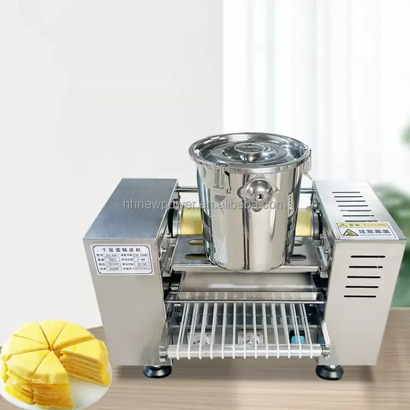 Máquina de pastelería de mil capas, máquina de corteza de pastel Mille de té verde Durian, máquina de corteza de huevo Durian Melaleuca