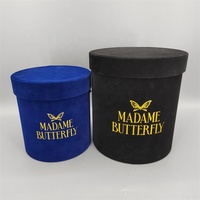 Boîtes d'emballage rondes personnalisées pour la Saint-Valentin avec logo, en carton recyclé, impression dorée, emballage cadeau pour fleurs