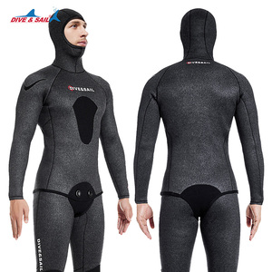 DIVE&SAIL Muta Subacquea e da Pesca Subacquea in Neoprene 3MM 5MM Camo, Due Pezzi, con Cappuccio, Unisex, Per Tutte le Stagioni - Vendita all'Ingrosso - Product Image 4