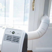 Tuyau d'échappement AC de 5.9 pouces avec filetage dans le sens antihoraire de remplacement flexible de 39.4 pouces pour climatiseurs portables domestiques