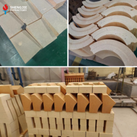 Brique réfractaire à l'arc haute température Al2O3, bloc résistant au feu, brique SK, chamotte pour four industriel, marque SHENGJIE, soudage et découpe