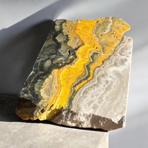 Venta al por Mayor de Losas de Cristal de Jaspe Abejorro de Alta Calidad, Especímenes Minerales en Rodajas, Artesanías Folclóricas para Decoración del Hogar y Regalos Navideños - Product Image 3