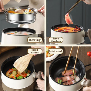 Olla Eléctrica Multiusos Great Bear en Oferta, Olla Redonda Antiadherente <span class=keywords><strong>de</strong></span> 1.5L para Sopa, Cocina <span class=keywords><strong>Coreana</strong></span> Shabu Shabu - Product Image 6