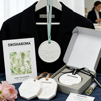Diffuseur de fleurs en céramique avec logo personnalisé, pierre aromatique, huile essentielle, ornement parfumé pour la maison et l'intérieur de la voiture