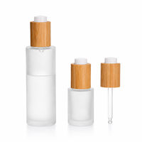 Flacon compte-gouttes en verre dépoli vide pour huile à cuticules, huile essentielle, huile corporelle – 30 ml, 50 ml, 100 ml