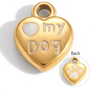 Dijes de Acero Inoxidable con Forma de Corazón, Flor y Sirena, Colgantes de Resina para Joyería DIY, Regalo de San Valentín Unisex, Origen Yiwu - Product Image 5