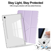 Étui de protection transparent pour tablette, support multi-angle, antichoc, pour Samsung Galaxy Tab S11 S10 Lite 2025 S9 FE S10 Fe S9 10.9''