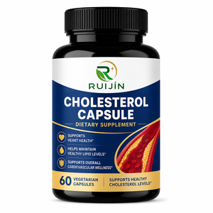 Capsules de soutien au cholestérol pour adultes OEM, niacine, bergamote, feuille d'olivier, <span class=keywords><strong>ail</strong></span>, santé cardiaque, équilibre lipidique, bien-être, 60 capsules végétales - Product Image 1