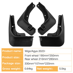 Guardabarros de Plástico Duradero de Alta Calidad para Toyota Wigo/Agya 2023-, Accesorios Exteriores, Loderas para Coche - Product Image 4