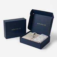 Boîtes d'emballage pour vêtements en gros, prix d'usine, boîte d'expédition en carton personnalisée avec logo imprimé pour les commandes de vêtements en gros